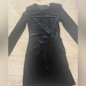 Velvet long sleeve dress